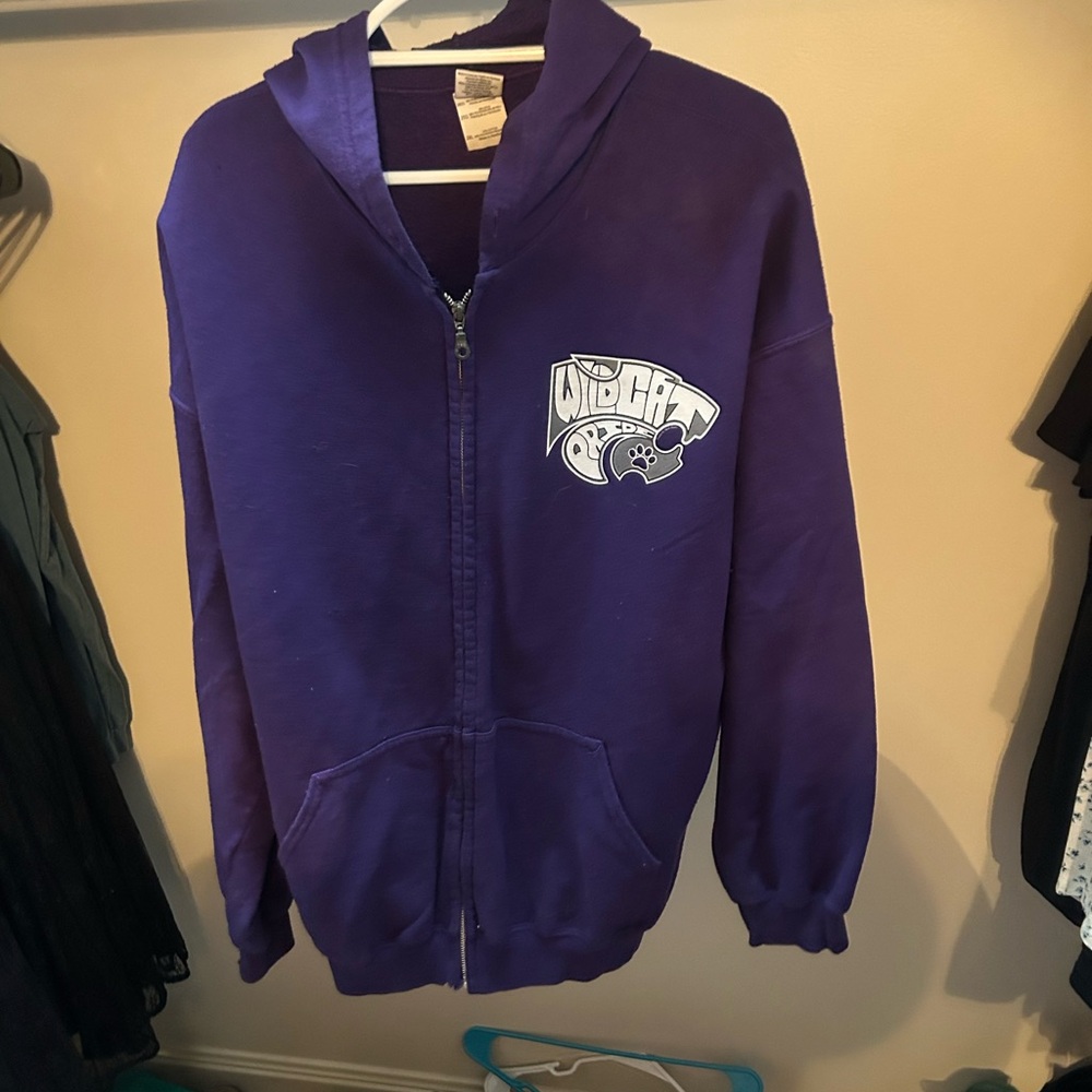 Gildan Purple Women's Zip-Up Hoodie